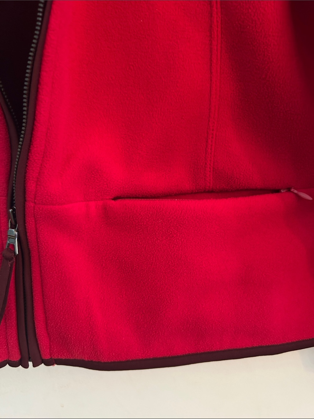 Coldwater Creek Red Zip-Front fleece Jacket, Size Small (6-8) Women’s - Picture 6 of 10